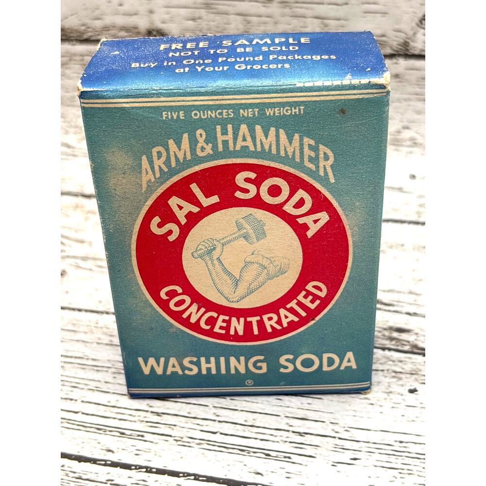 1950s Arm & Hammer Sal Soda Sample Size Unopened NOS Advertising Collectible